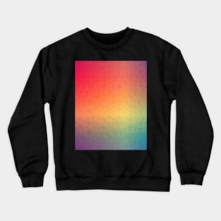 Colorful Texture Mesh Crewneck Sweatshirt